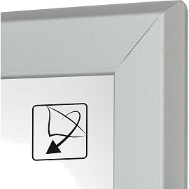 Рамка Комус (Attache) А3 30x42 см металлический багет 20 мм серебристая