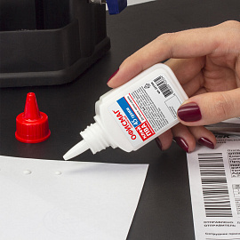 Клей ПВА ОФИСМАГ (бумага, картон, дерево), 45 г, РОССИЯ, 225760