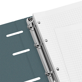 Тетрадь на кольцах А5, 120л., BG "Silence", картон, soft-touch ламинация