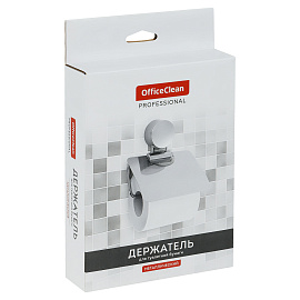 Держатель для туалетной бумаги в рулонах OfficeClean нержавеющая сталь, хром
