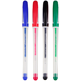 Набор гелевых ручек OfficeSpace "A-Gel" 04цв., 0,5мм, грип, европодвес фото Набор гелевых ручек OfficeSpace "A-Gel" 04цв., 0,5мм, грип, европодвес