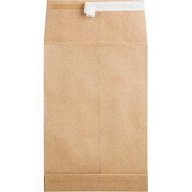 Пакет С4 (229x324 мм) из крафт-бумаги 130 г/кв.м стрип до 250 листов (200 штук в упаковке)