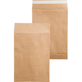 Пакет Bong Gusset В4 (250x353 мм) из крафт-бумаги 130 г/кв.м стрип (200 штук в упаковке)