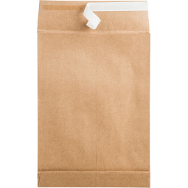 Пакет В4 (250x353 мм) из крафт-бумаги 130 г/кв.м стрип (200 штук в упаковке)