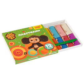 Пластилин Мульти-Пульти "Чебурашка", 12 цветов, 144г, со стеком, картон фото Пластилин Мульти-Пульти "Чебурашка", 12 цветов, 144г, со стеком, картон