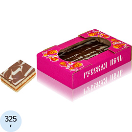 Печенье песочное в глазури Русская печь Полоска Александровская со сгущенным молоком 325 г
