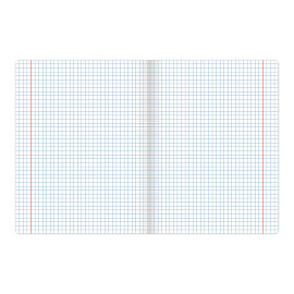 Тетрадь 18 л. BRAUBERG КЛАССИКА NEW клетка, обложка картон, СИНЯЯ, 105699