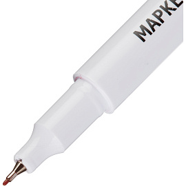 Маркер перманентный Attache красный (толщина линии 0,5 мм) игольчатый наконечник