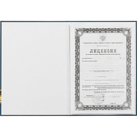 Папка адресная Учитель-Канц На подпись А4 синяя