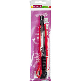 Нож канцелярский усиленный с фиксатором Attache ширина лезвия 9 мм