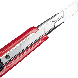 Нож канцелярский усиленный с фиксатором Attache ширина лезвия 9 мм