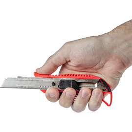 Нож канцелярский усиленный с фиксатором Attache ширина лезвия 18 мм