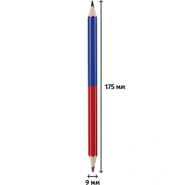 Карандаш Koh-i-Noor красный/синий шестигранный (двусторонний)