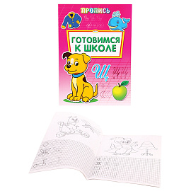 Прописи "Уроки письма", большие, А4, 195х275 мм, КОМПЛЕКТ 8 шт., ПП