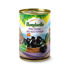 Маслины Бондюэль консервированные без косточки 300 г