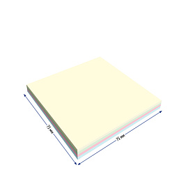 Самоклеящийся блок Berlingo "Ultra Sticky", 75*75мм, 100л., 4 пастельных цвета фото Самоклеящийся блок Berlingo "Ultra Sticky", 75*75мм, 100л., 4 пастельных цвета