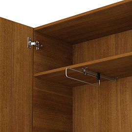 Шкаф для одежды СП-Бюджет 2555 (орех французский, 716х349х1810 мм)