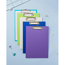 Папка-планшет с зажимом Комус A4 светло-зеленая