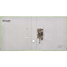 Папка-регистратор Комус Экономи 50 мм салатовая бумвинил/бумага с защитным уголком