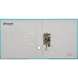 Папка-регистратор Комус Экономи 50 мм бирюзовая бумвинил/бумага