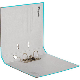 Папка-регистратор Комус Экономи 50 мм бирюзовая бумвинил/бумага