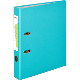 Папка-регистратор Комус Экономи 50 мм бирюзовая бумвинил/бумага