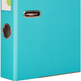 Папка-регистратор Комус Экономи 50 мм бирюзовая бумвинил/бумага