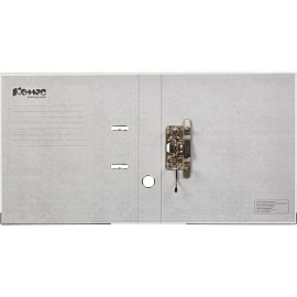 Папка-регистратор Комус Экономи 50 мм белая бумвинил/бумага с защитным уголком