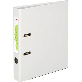 Папка-регистратор Комус Экономи 50 мм белая бумвинил/бумага с защитным уголком