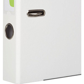 Папка-регистратор Комус Экономи 50 мм белая бумвинил/бумага с защитным уголком