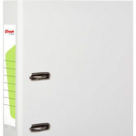 Папка-регистратор Комус Экономи 50 мм белая бумвинил/бумага с защитным уголком
