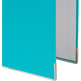 Папка-регистратор Комус Экономи 75 мм бирюзовая бумвинил/бумага с защитным уголком