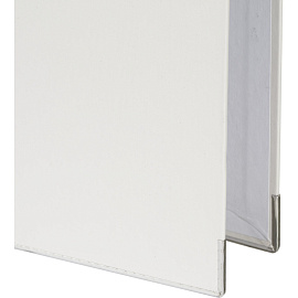 Папка-регистратор Комус Экономи 75 мм белая бумвинил/бумага с защитным уголком