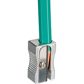 Точилка для карандашей Attache Economy металлическая серебристая 8 мм