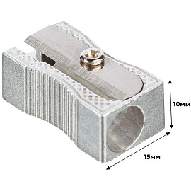 Точилка для карандашей Attache Economy металлическая серебристая 8 мм