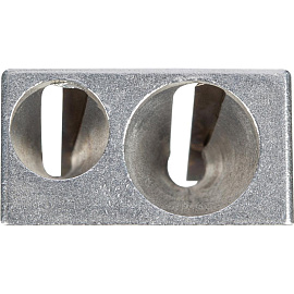 Точилка для карандашей Attache Economy металлическая серебристая (2 отверстия)