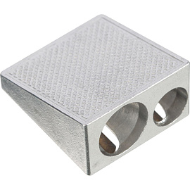 Точилка для карандашей Attache Economy металлическая серебристая (2 отверстия)