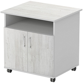 Тумба подкатная для оргтехники Комус Мебель (Easy to lead) Easy Standard (сосна винтер/серый, 718x600x739 мм)