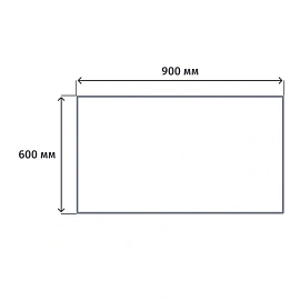Стол прямой Easy One 908859 (дуб сонома, 900х600х743 мм)