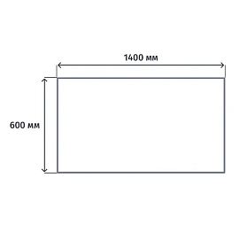 Стол прямой Easy One (дуб сонома, 1400х600х743 мм)