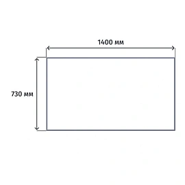 Стол прямой Комус Мебель (Easy to lead) Easy One 908864 (дуб сонома, 1400х730х743 мм)