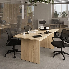 Стол для переговоров Easy One (дуб сонома, 1800х850х743 мм)