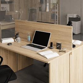 Экран к столу Easy One с креплением фронтальный (дуб сонома, 1600x18х450 мм)