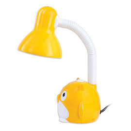 Настольная лампа / светильник SONNEN OU-603, на подставке, цоколь Е27, "Сова", желтый, 236673
