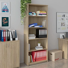 Стеллаж для документов Easy Комус Мебель (Easy to lead) to lead Easy One (дуб сонома, 768x370x1997 мм)