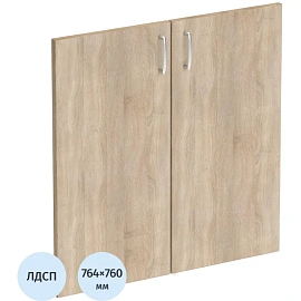 Двери низкие Easy One ЛДСП (дуб сонома, 760х764 мм, 2 штуки)