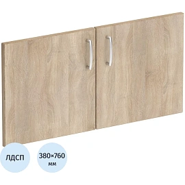 Двери низкие Комус Мебель Easy One ЛДСП (дуб сонома, 760х380 мм, 2 штуки)