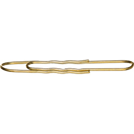 Скрепки канцелярские 50 мм Attache металлические медные (30 штук в упаковке)