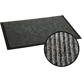 Коврик входной влаговпитывающий ворсовый 90х120х1 см серый