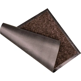 Коврик входной влаговпитывающий ворсовый 90х120 см коричневый